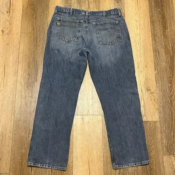 Ariat M3 Jeans Men's 38x32 Athletic Straight Leg Denim Medium Wash Work Western - Picture 4 of 9